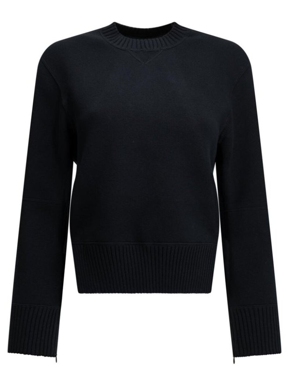 Sacai Crew-Neck Sweater Made Of A Cotton-Cashmere Blend Tag Size 2 Women